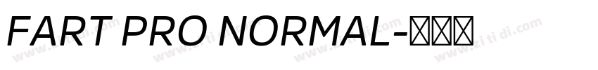 FART PRO NORMAL字体转换